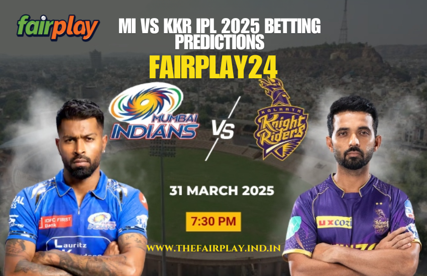 Read more about the article Fairplay24 IPL Betting: Who Will Win MI vs KKR? Expert Predictions Inside